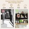 Desktop Organizer Bookcase with Four Cubbies and Open Back Design